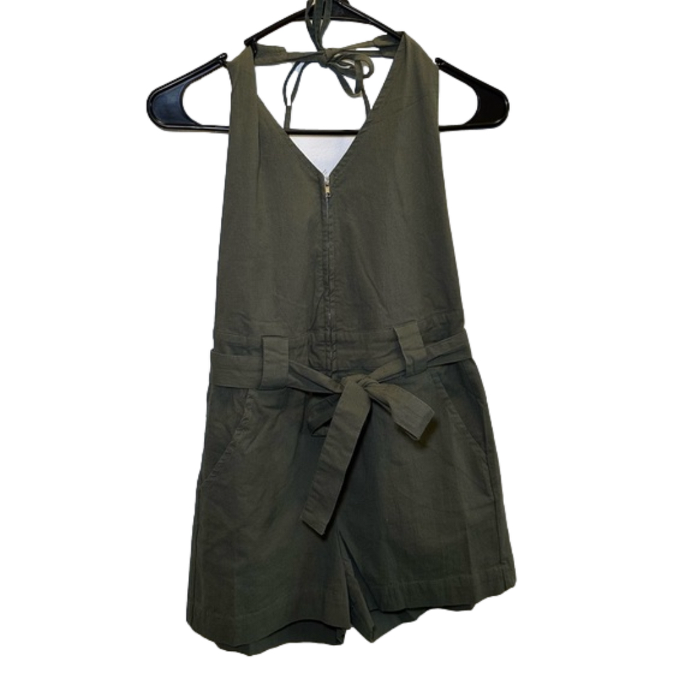 NanaMacs Olive Romper Size Small
